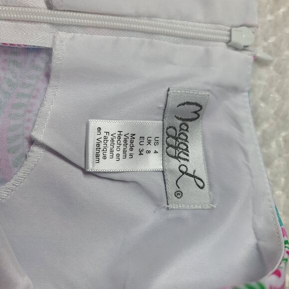 Maggy L Vibrant paisley tank summer sheath dress dress Size 4 Resort wear beachy - Picture 8 of 9